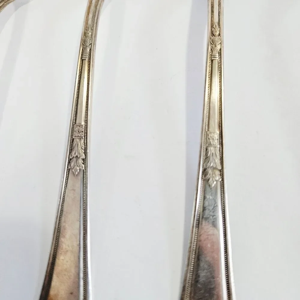 Antique WM Rogers & Son AA Silver Plated 1923 Mayfair Pattern Spoon Set of Five